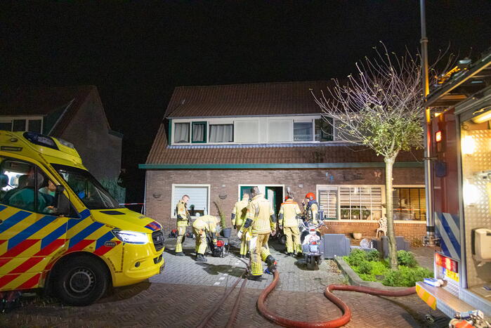 Gewonde bij brand in woning