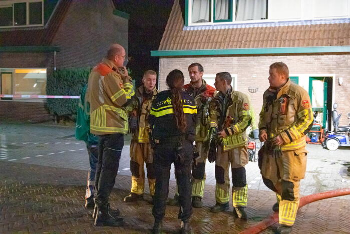 Gewonde bij brand in woning