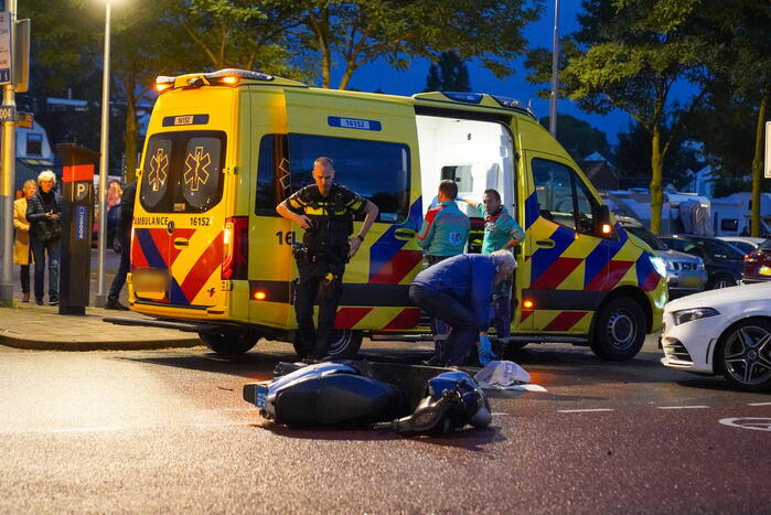 Ongeval tussen scooter en personenauto