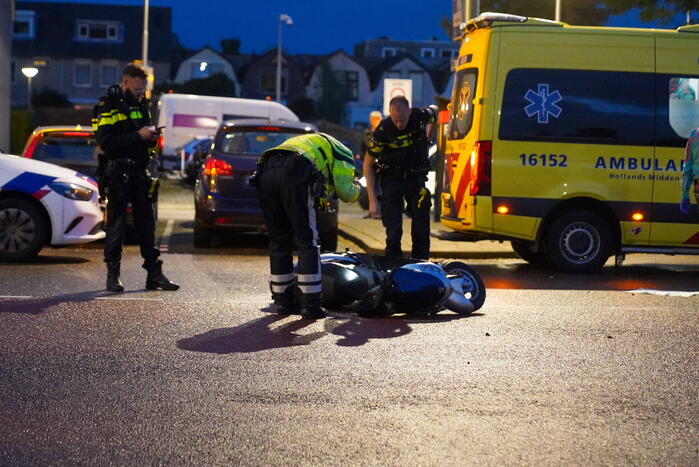Ongeval tussen scooter en personenauto