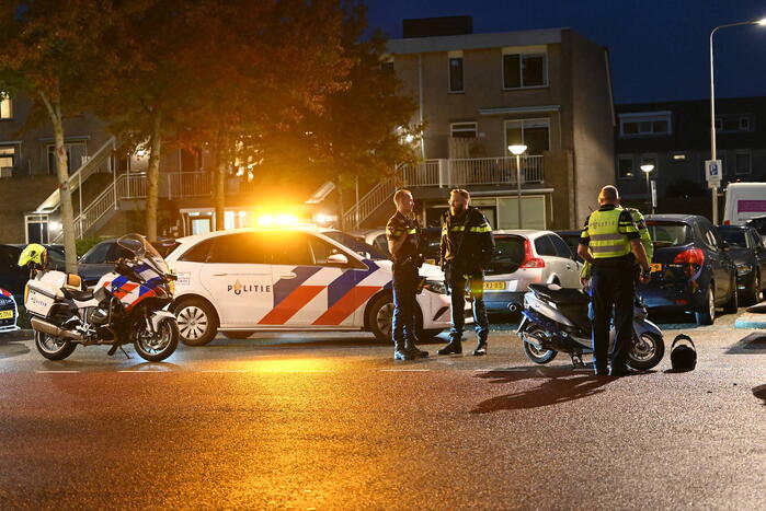 Ongeval tussen scooter en personenauto
