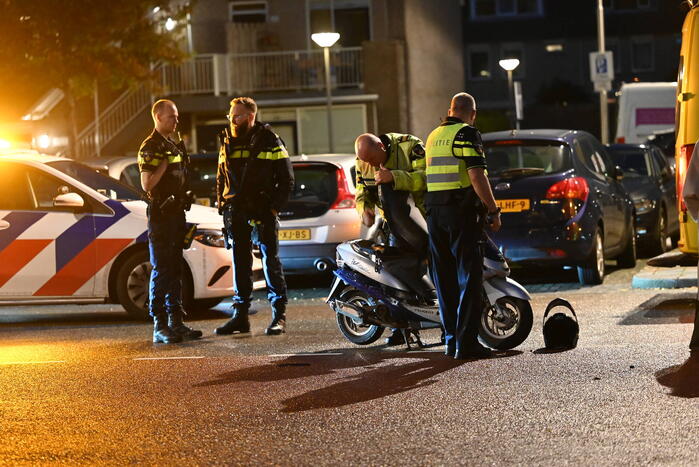 Ongeval tussen scooter en personenauto
