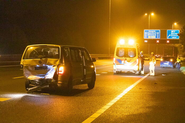Dronken bestuurster veroorzaakt ongeval op snelweg