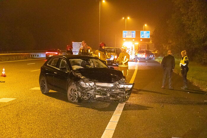 Dronken bestuurster veroorzaakt ongeval op snelweg