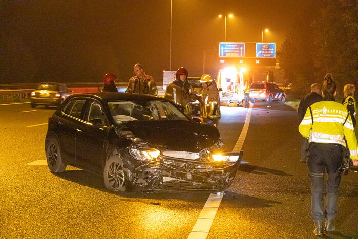 Dronken bestuurster veroorzaakt ongeval op snelweg