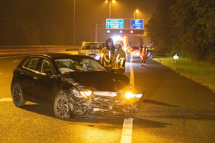 Dronken bestuurster veroorzaakt ongeval op snelweg