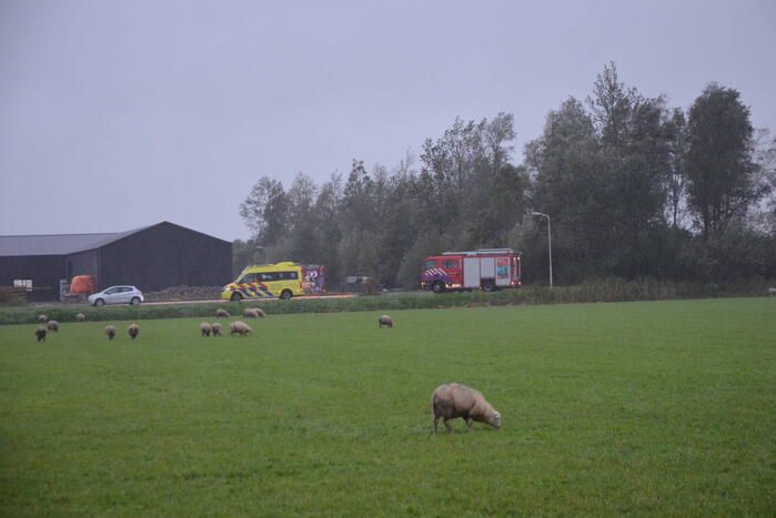 Brand in loods snel onder controle