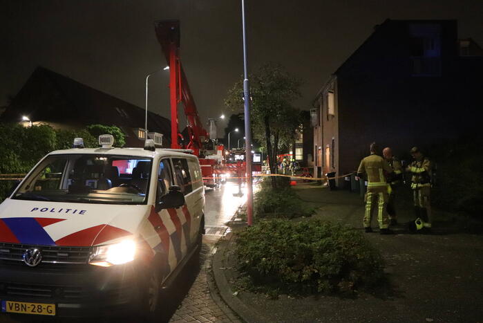 Hulpdiensten groots ingezet voor woningbrand