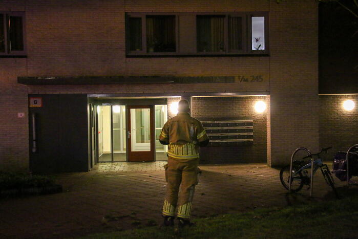 Vreemde lucht in berging zorgt voor brandweerinzet