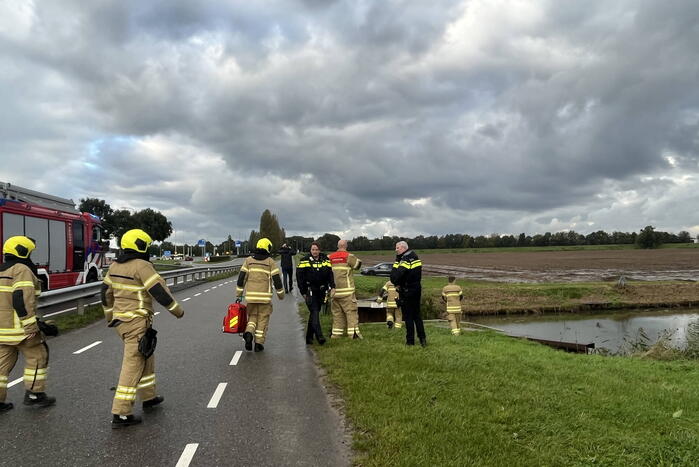 Hulpdiensten ingezet na aantreffen fiets bij water