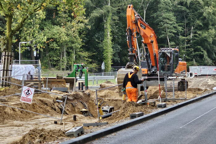Asbest aangetroffen bij aanleg Parklaan