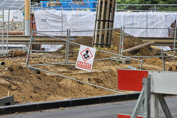 Asbest aangetroffen bij aanleg Parklaan