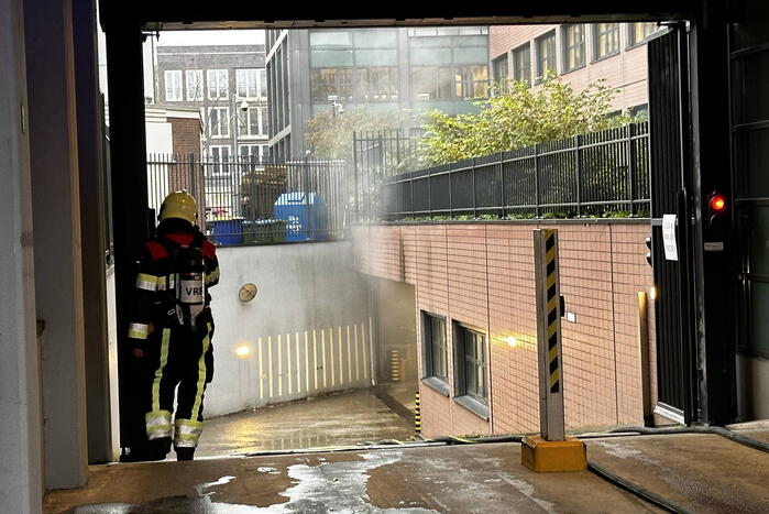 Rechtbank ontruimd vanwege brandende fiets in parkeergarage