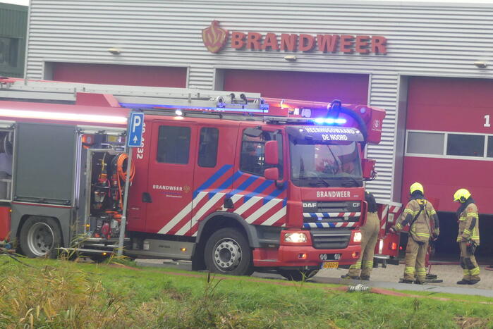 Brand in keuken van brandweerkazerne