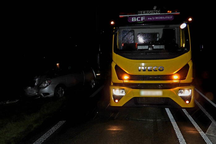 Bestuurder aangehouden na eenzijdig ongeval