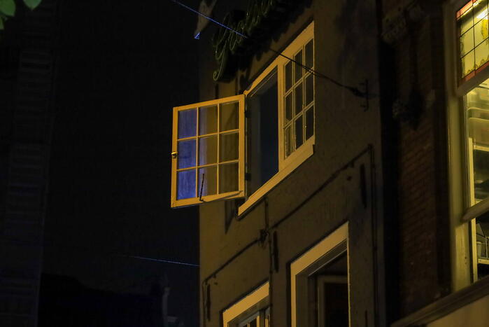 Veel rookontwikkeling bij grote brand in café