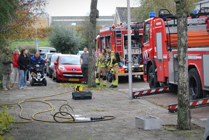 Hevige rookontwikkeling bij schoorsteenbrand