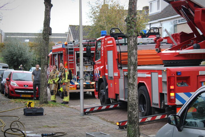 Hevige rookontwikkeling bij schoorsteenbrand
