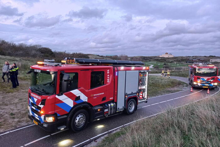 Brandweer controleert bunker op brand