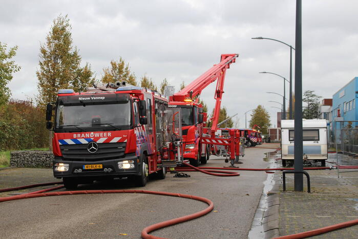 Grote brand in voormalige kringloopwinkel