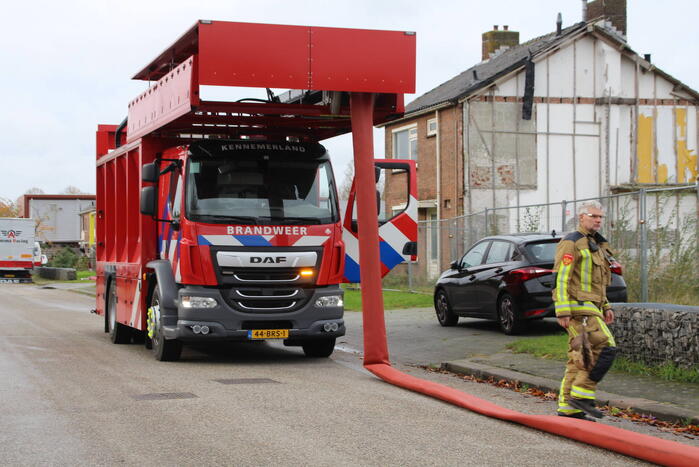 Grote brand in voormalige kringloopwinkel