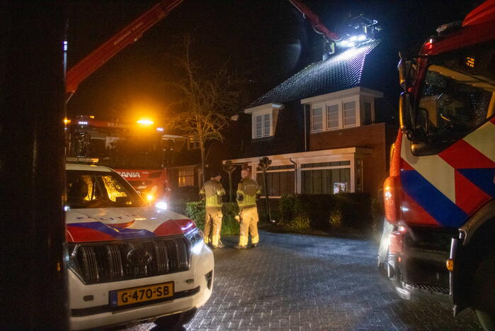 Brandweer ingezet voor brand in schoorsteen