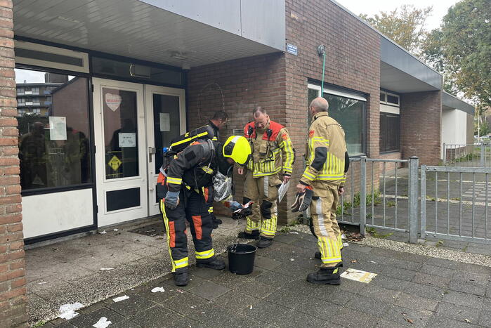 Kranten in brievenbus in brand