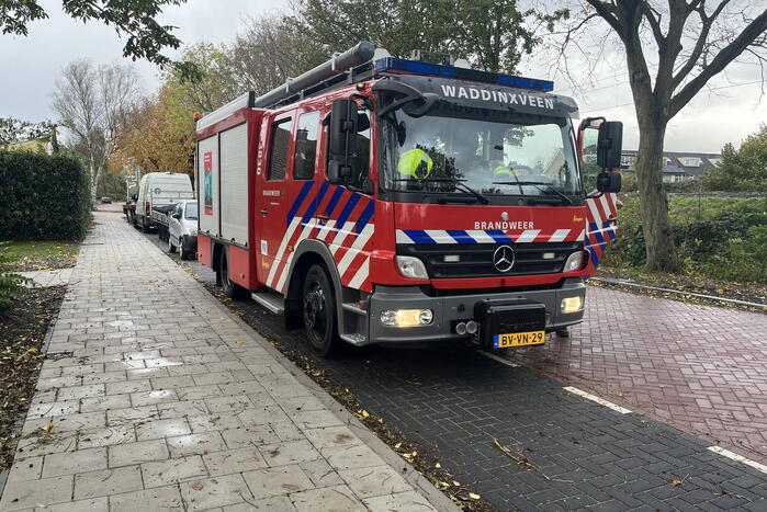 Kranten in brievenbus in brand