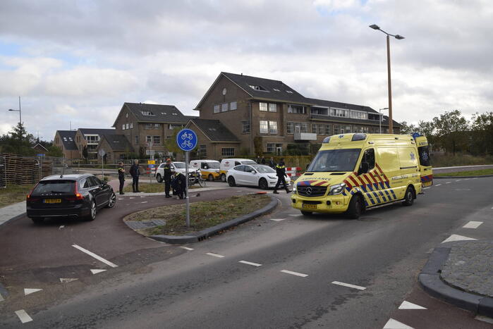 Fietser geschept door automobilist