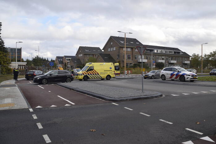 Fietser geschept door automobilist