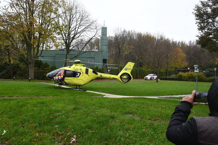 Inzet van traumahelikopter trekt veel bekijks