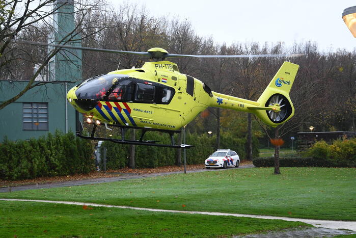 Inzet van traumahelikopter trekt veel bekijks