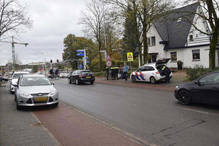 Fietser gewond bij botsing met auto
