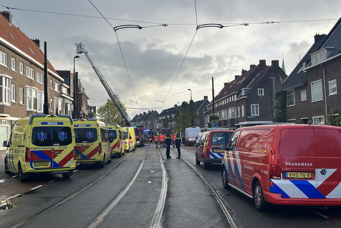 Grote uitslaande brand in appartementencomplex