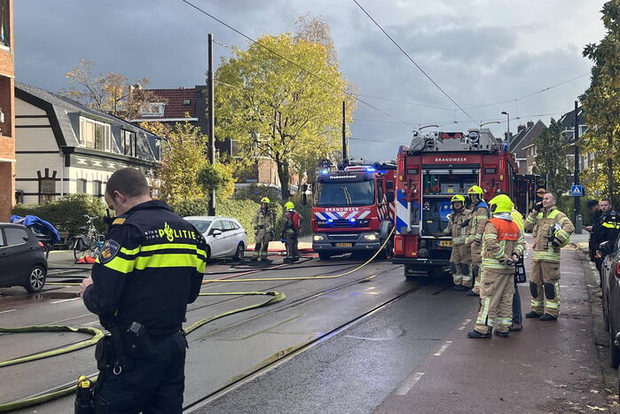 Grote uitslaande brand in appartementencomplex