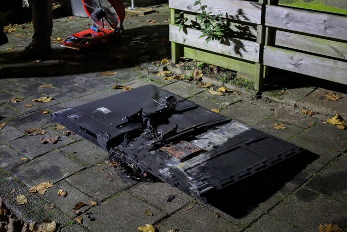 Televisie veroorzaakt woningbrand