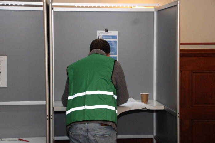 In de rij voor tweede kamerverkiezingen