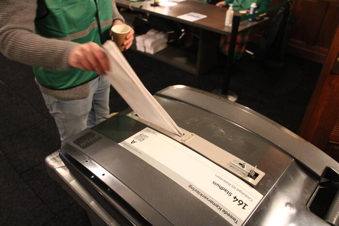 In de rij voor tweede kamerverkiezingen