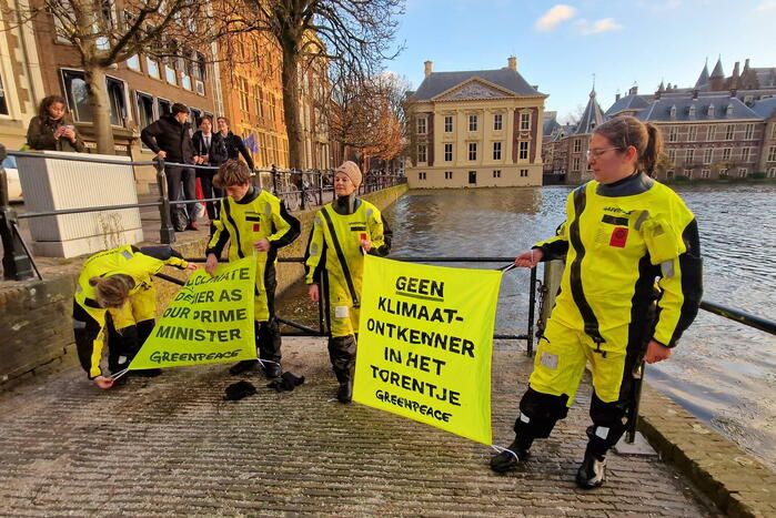 Demonstratie bij torentje na winst PVV