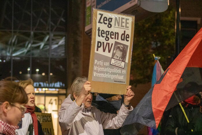 Demonstratie tegen winst PVV