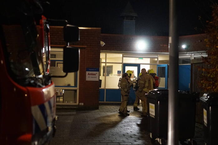 Brand in plantenbak snel geblust