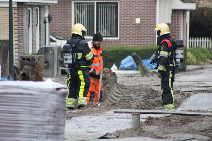 Gaslekkage door wegwerkzaamheden
