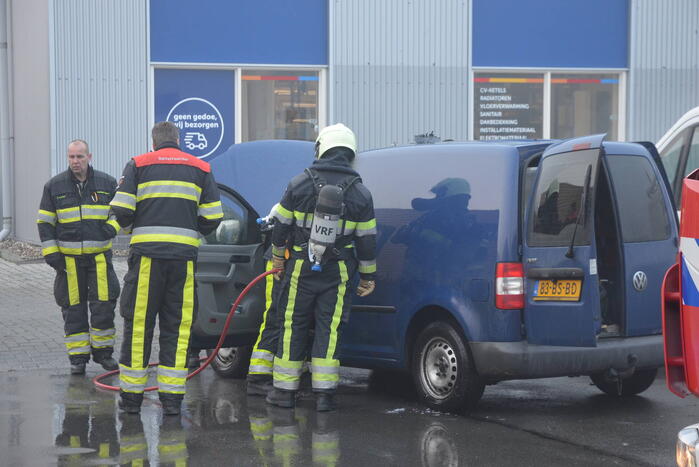 Schade aan voertuig na brand