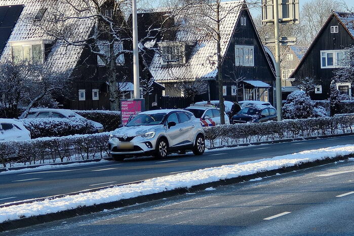 Schade bij ongeval tussen twee auto's