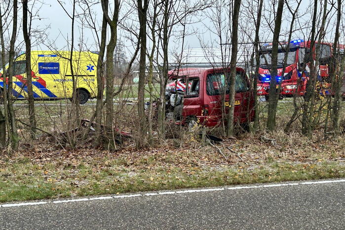 Meerdere gewonden bij ernstig ongeval tussen meerdere voertuigen