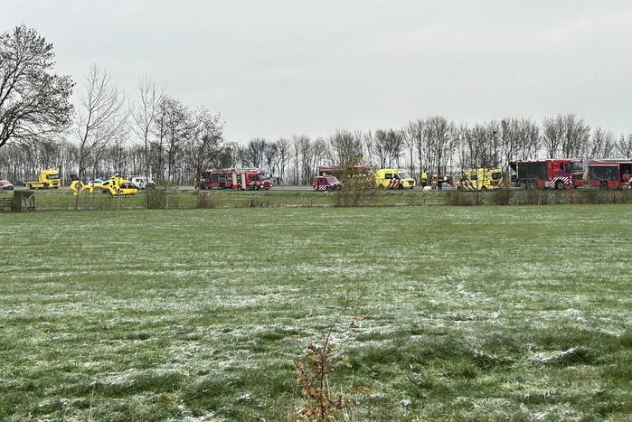 Meerdere gewonden bij ernstig ongeval tussen meerdere voertuigen