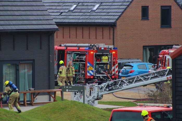 Felle brand in sauna van vakantiewoning