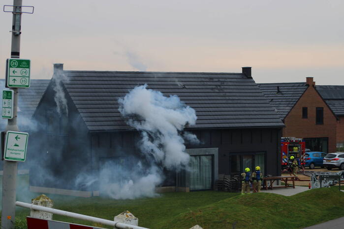 Felle brand in sauna van vakantiewoning