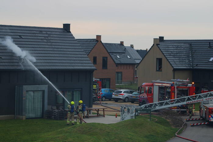 Felle brand in sauna van vakantiewoning