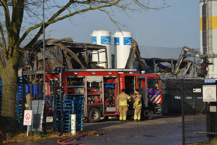 Bedrijfspand verwoest door vlammenzee